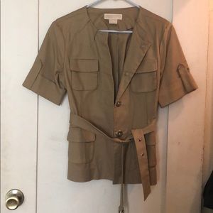 Michael Kors Khaki Cargo Shirt Jacket